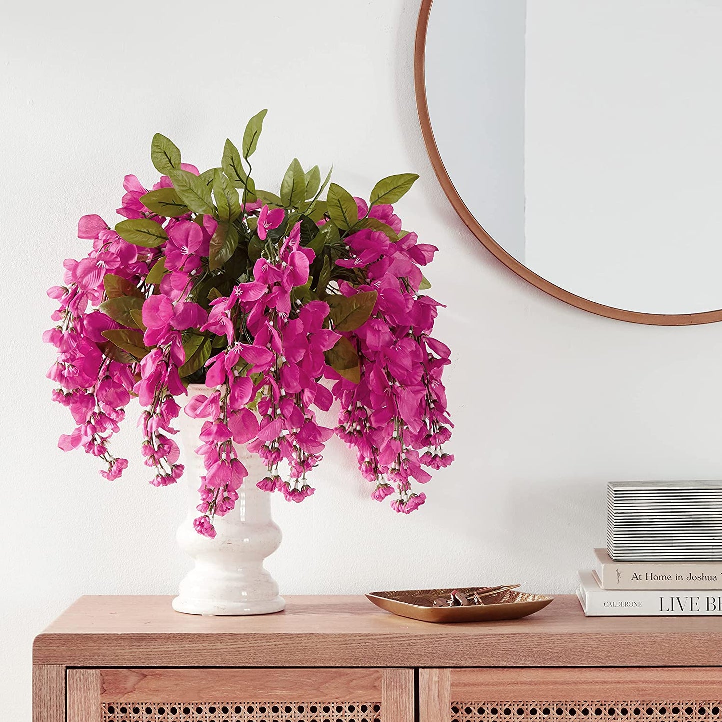GPB392 15 Stem Artificial Hanging Wisteria