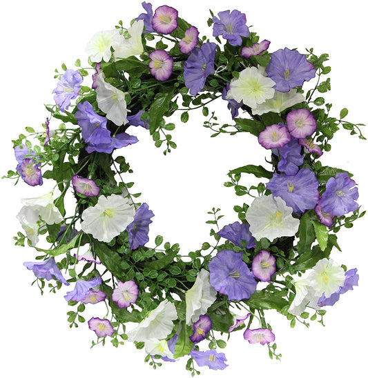 ABN1W002-NTRL 22" Artificial Morning Glory Spring Summer