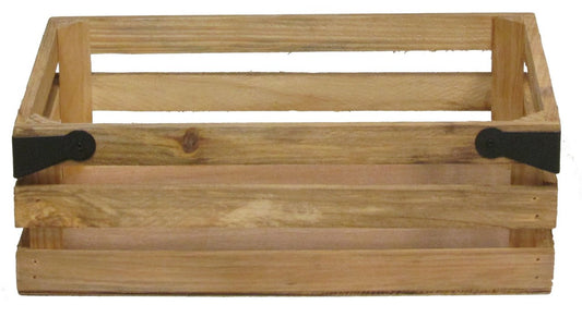 1pc Rustic Decorative Wooden Crate Tray Coffee Table