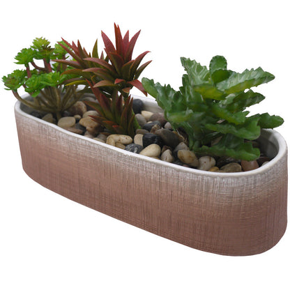 Ombre Ceramic 10" Modern Ceramic Flower Planter