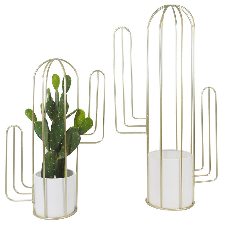 Set of 2 2 sizes Modern Cactus Planter Pot Flower Plant