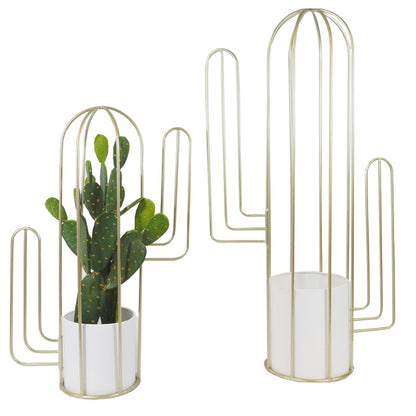 Set of 2 2 sizes Modern Cactus Planter Pot Flower Plant