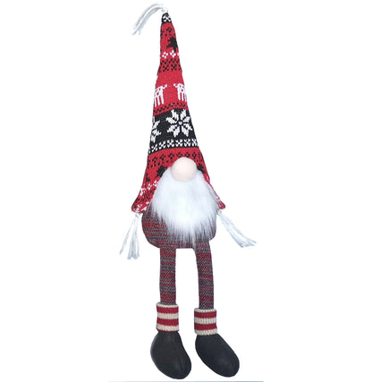 2PC Christmas Gnomes Plush Red/Grey X Small