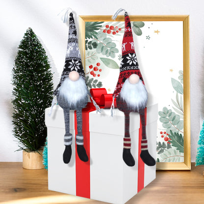 2PC Christmas Gnomes Plush Red/Grey X Small