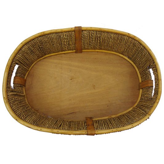 ABN5E105-HNY Honey Willow/Wood Oval Basket