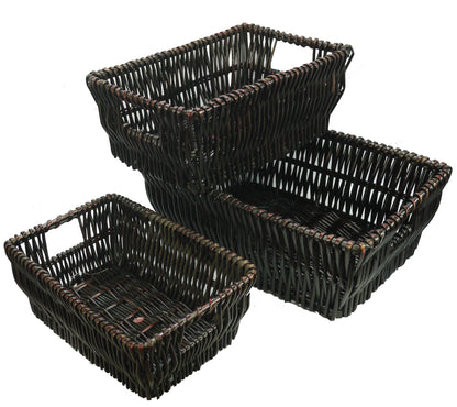 ABN5E142-SD 3 Piece Wicker Basket Set