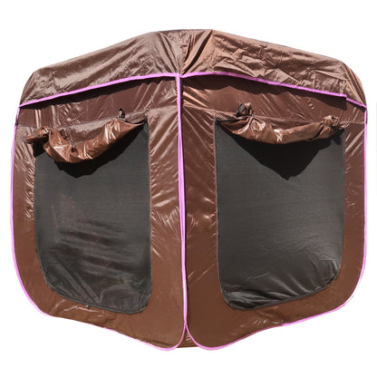 ABN5M008-PRPL Extended pop up SUV tent Cube