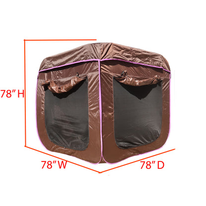 ABN5M008-PRPL Extended pop up SUV tent Cube