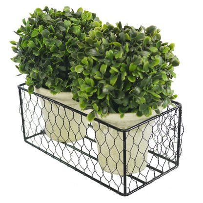 2pcs 5" Artificial Boxwood Topiary Faux Topiaries Artificial boxwood balls