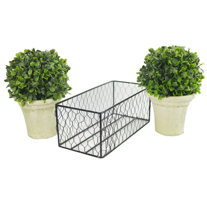 2pcs 5" Artificial Boxwood Topiary Faux Topiaries Artificial boxwood balls