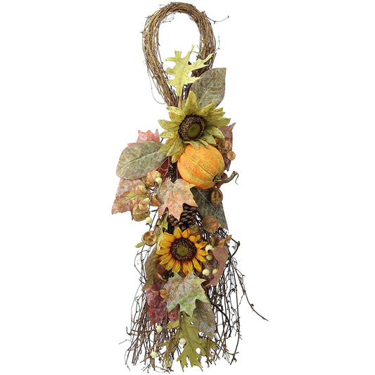 Artificial Sunflowers/Pumpkins Berries Fall Teardrop