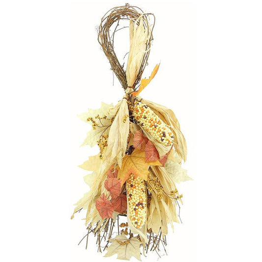 GFW7017-NATURAL  31" Artificial Indian Corn Husk Teardrop-Unlit