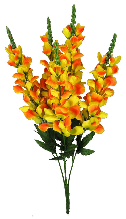 GPB0311 Artificial Blooming Snapdragon and Greenery Bush
