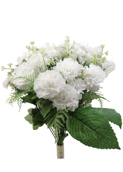 GPB162 - 16 Stems Artificial Blooming Baby Carnation with Greenery Mixed Bush
