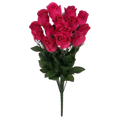 14 Stems Artificial Flower Rosebuds Patriotic Spring