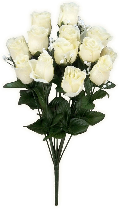 14 Stems Artificial Flower Rosebuds Patriotic Spring