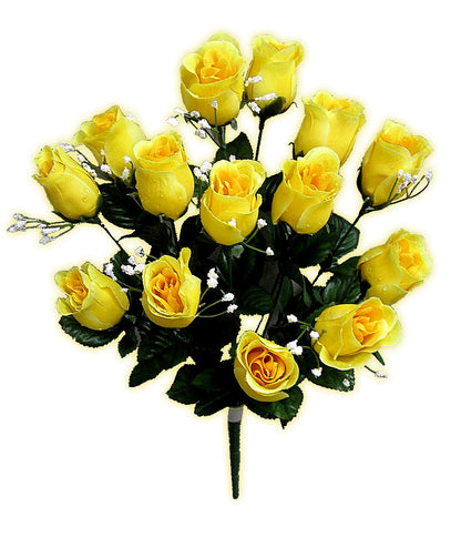 14 Stems Artificial Flower Rosebuds Patriotic Spring