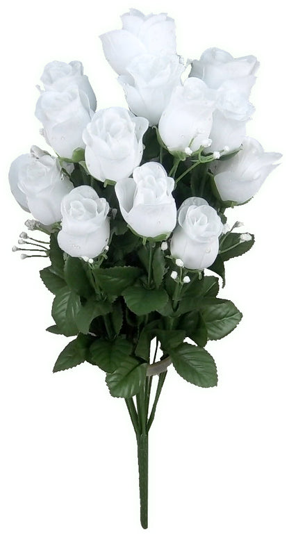 14 Stems Artificial Flower Rosebuds Patriotic Spring