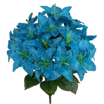 tiger lily fake flowers 14 Stem Full Blooming Artificial Flowers Tiger Lily Spring Summer Faux – Admired By Nature