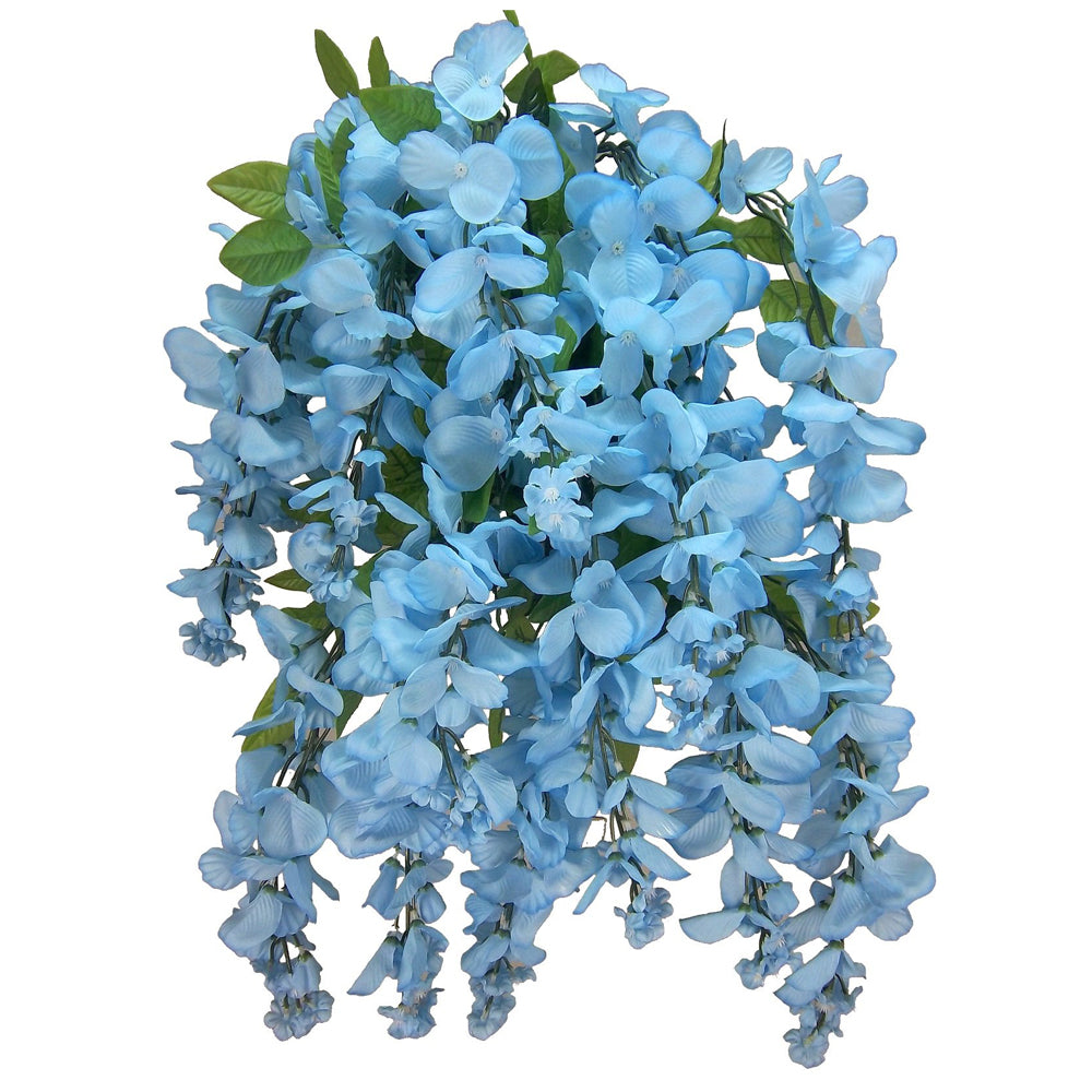 GPB392 15 Stem Artificial Hanging Wisteria