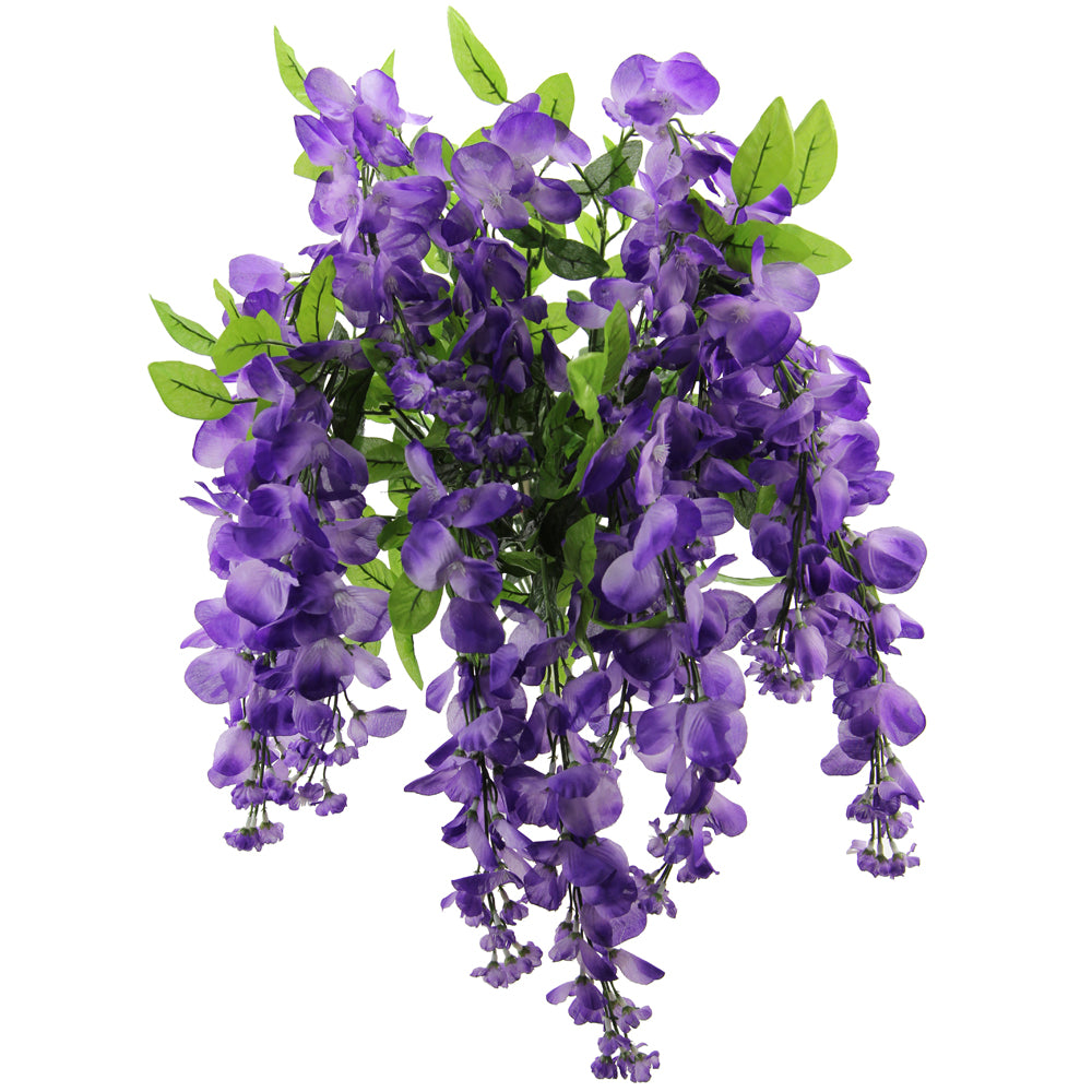 GPB392 15 Stem Artificial Hanging Wisteria