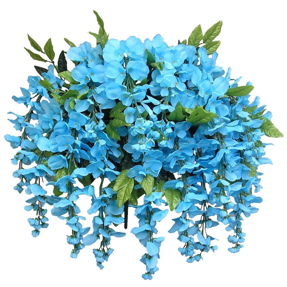 GPB392 15 Stem Artificial Hanging Wisteria