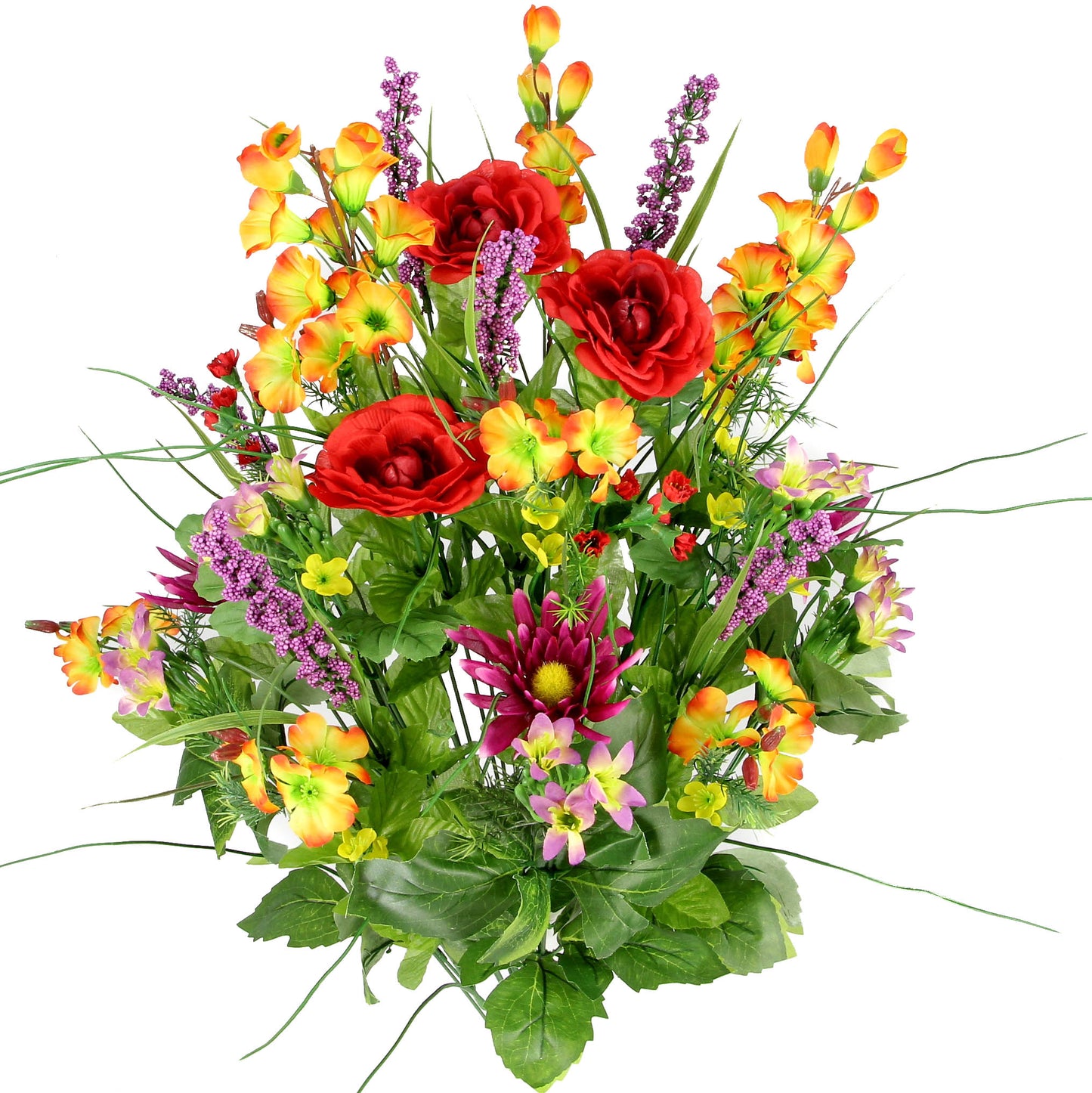 30 Stem Artificial flowers Morning Glory & Ranunculus Bush
