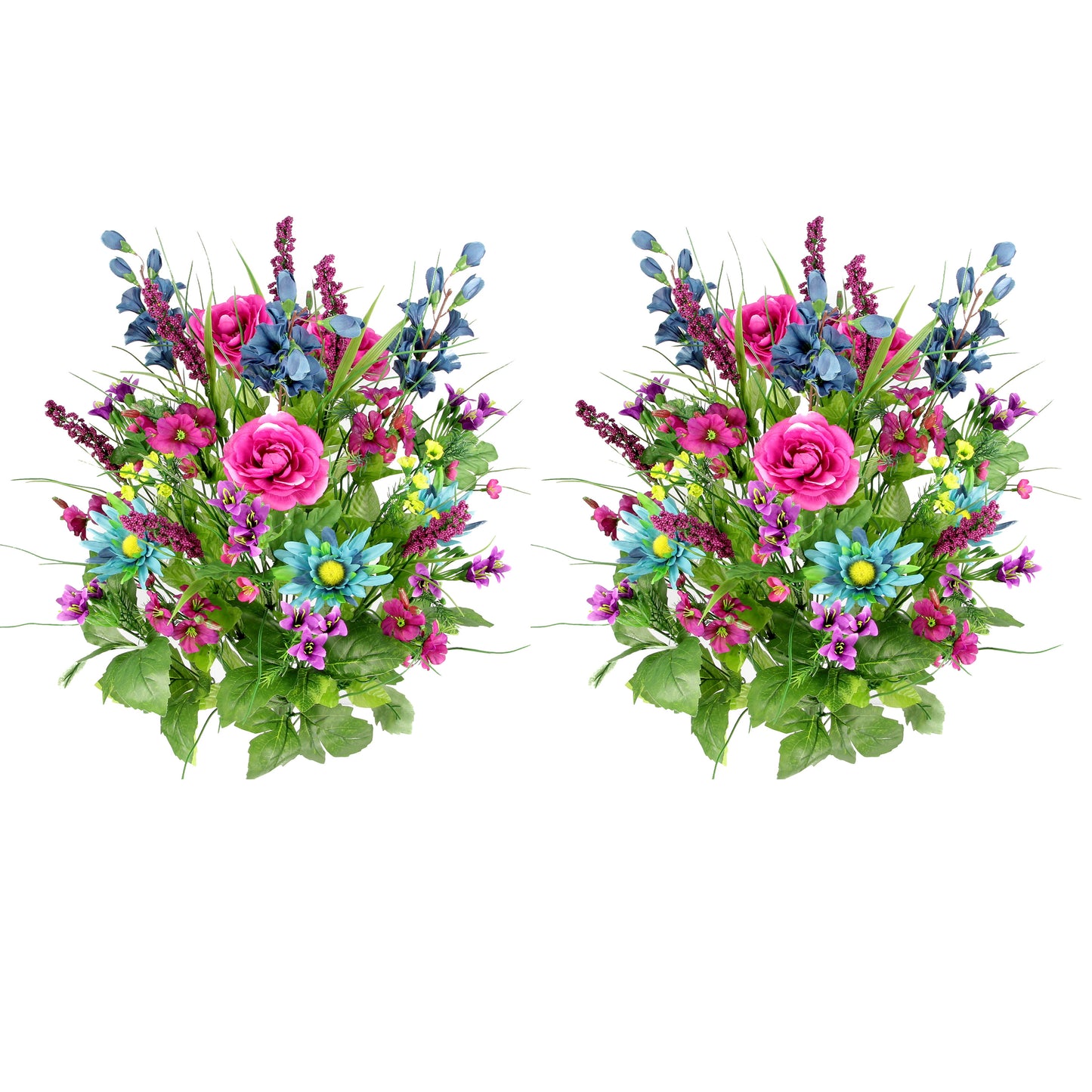 30 Stem Artificial flowers Morning Glory & Ranunculus Bush