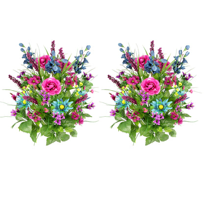 30 Stem Artificial flowers Morning Glory & Ranunculus Bush