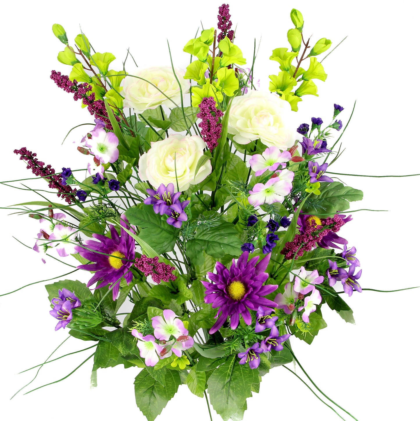 30 Stem Artificial flowers Morning Glory & Ranunculus Bush