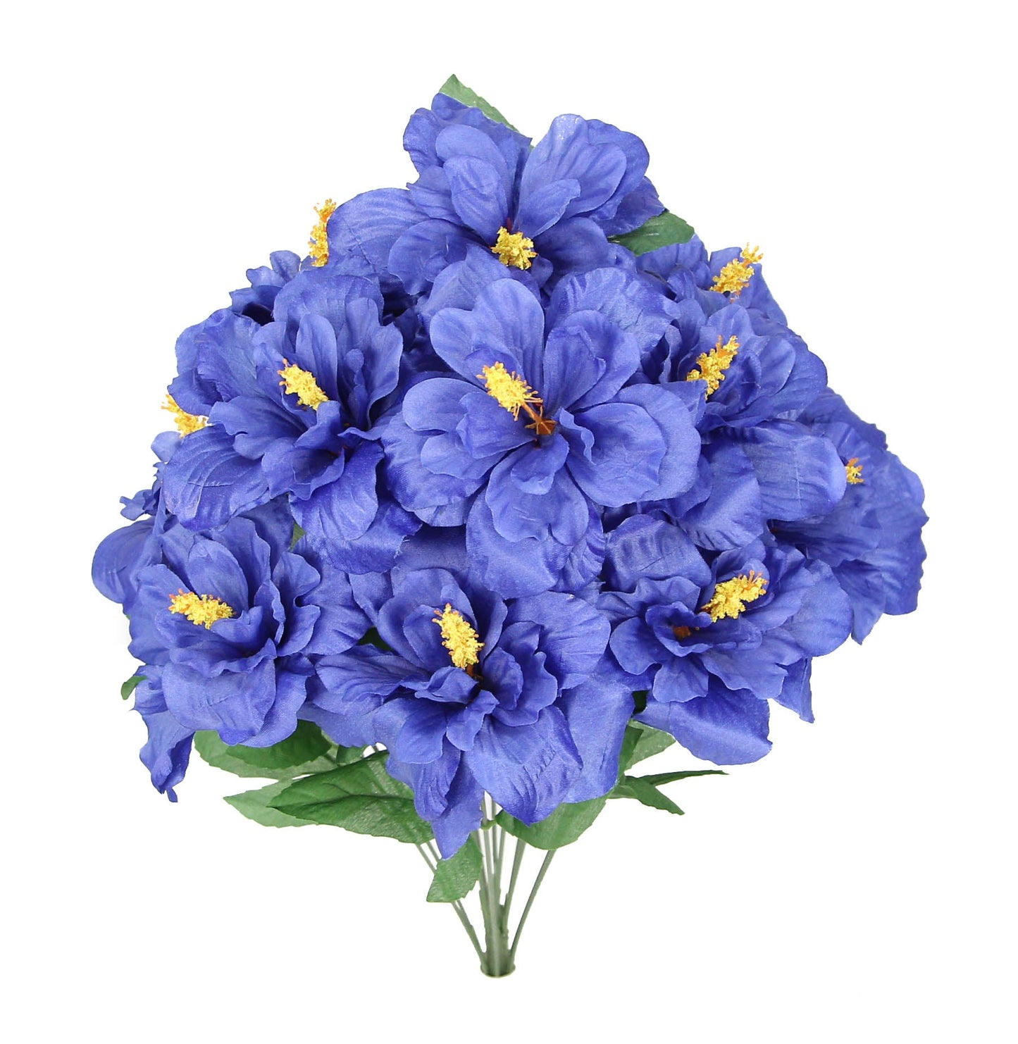 GPB5325-BEAUTY - 12 Stems Artificial Blooming Hibiscus FlowersBeauty