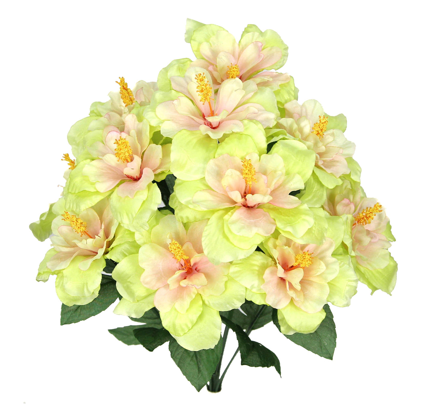 GPB5325-BEAUTY - 12 Stems Artificial Blooming Hibiscus FlowersBeauty