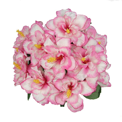 GPB5325-BEAUTY - 12 Stems Artificial Blooming Hibiscus FlowersBeauty