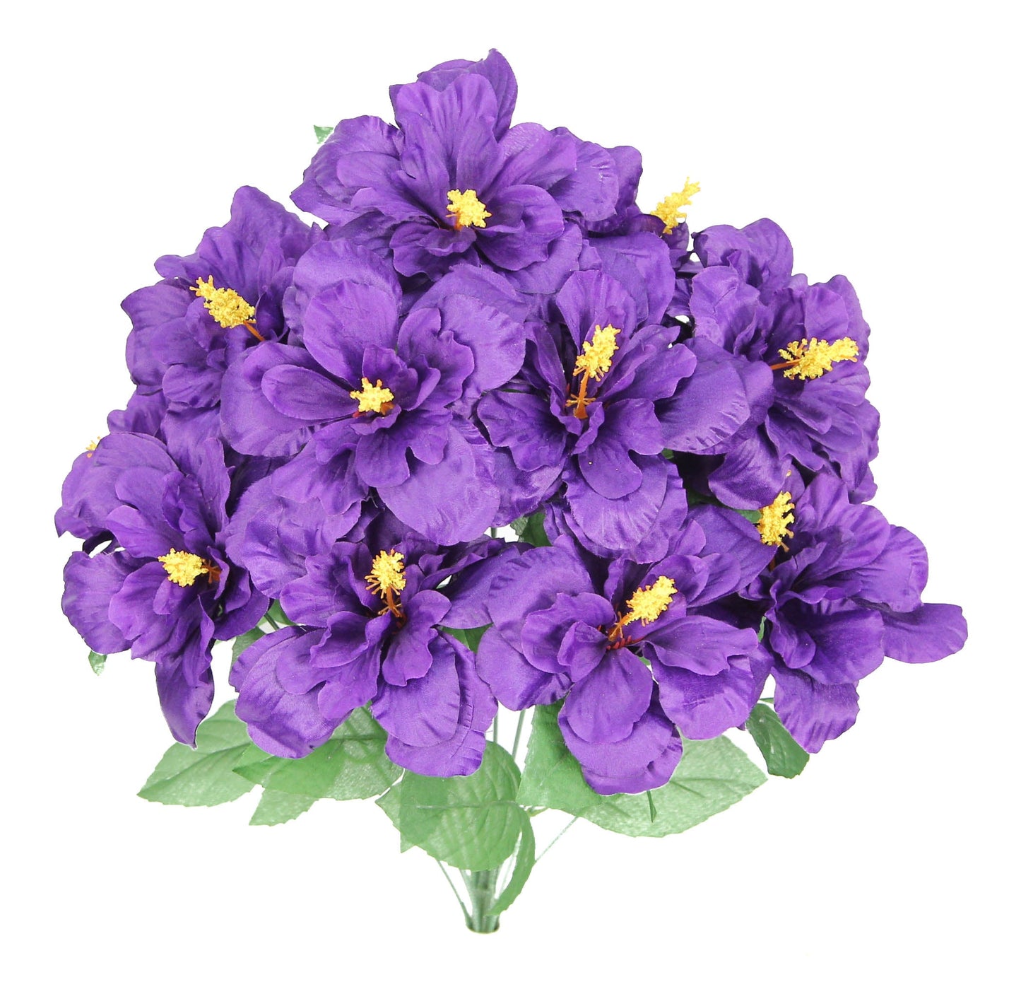 GPB5325-BEAUTY - 12 Stems Artificial Blooming Hibiscus FlowersBeauty