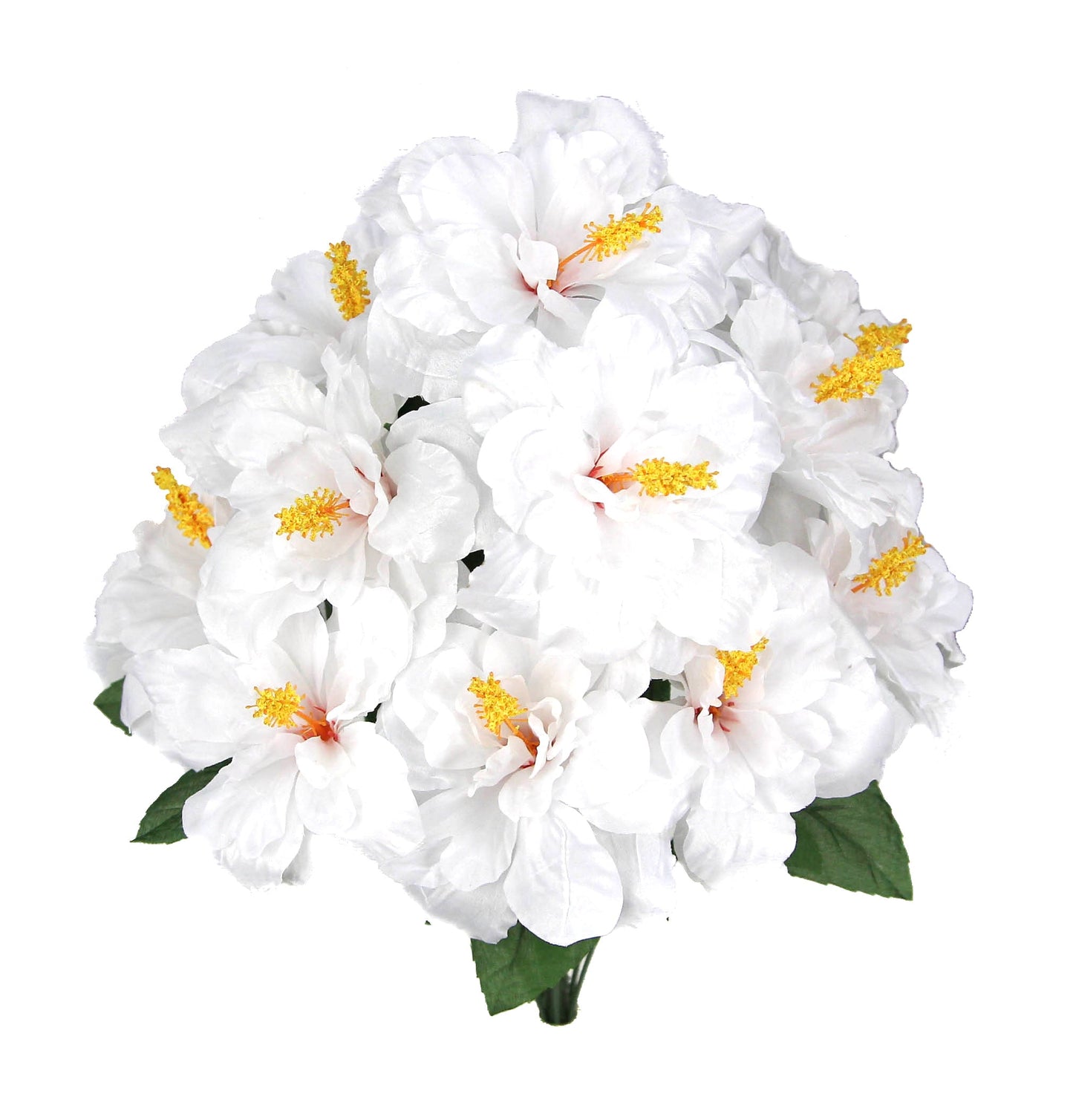 GPB5325-BEAUTY - 12 Stems Artificial Blooming Hibiscus FlowersBeauty