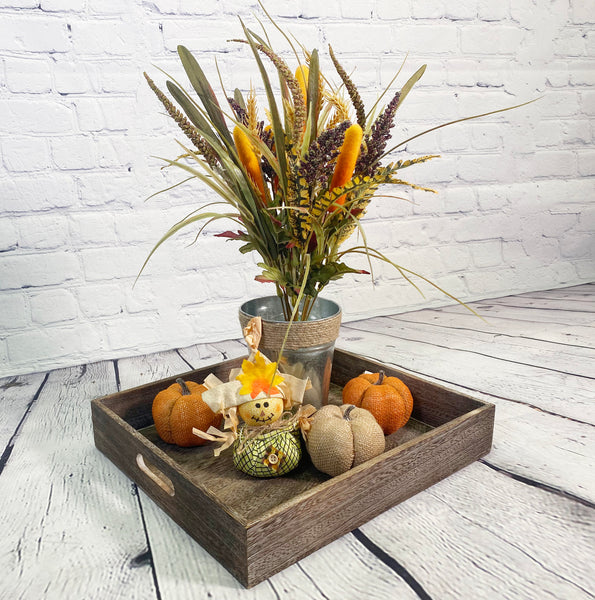 14 Stems Artificial Flowers Cattail Wheat Fall Mixed Bush